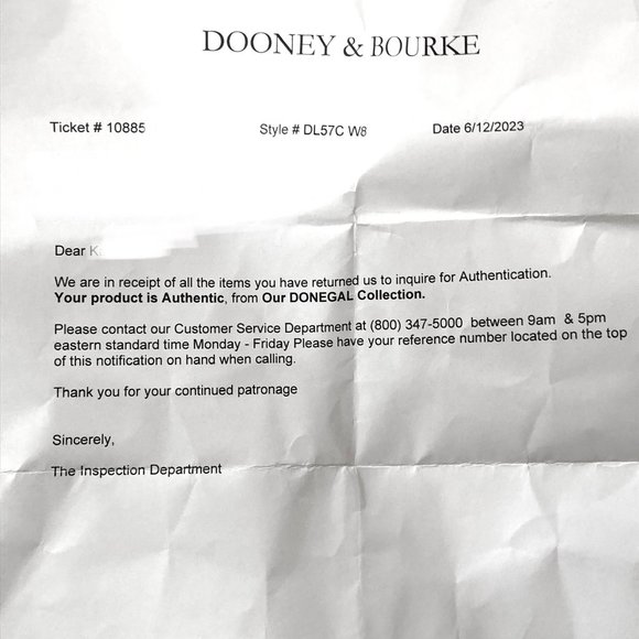 Authentic Dooney & Bourke Donegal Collection Satchel Tote Bag 2 Accessories - Picture 14 of 14